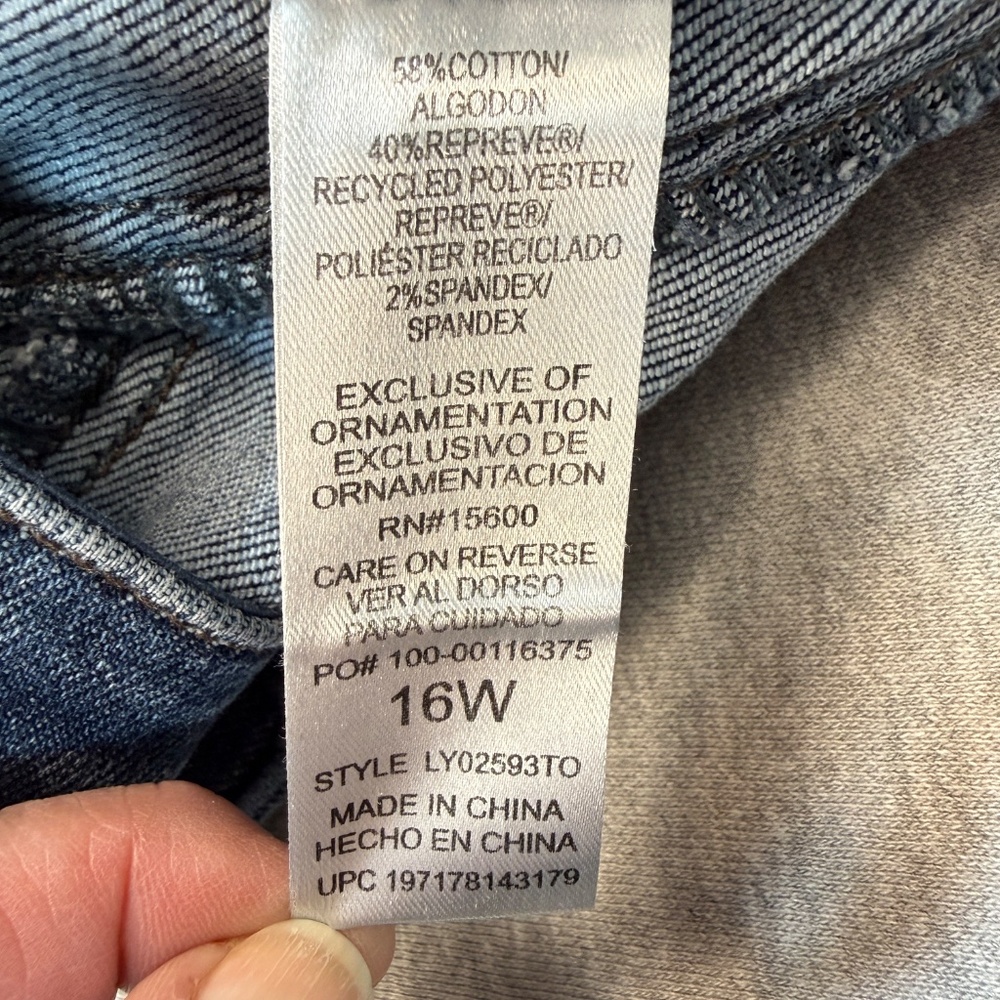Wit & Wisdom Barrel Leg Jean Size 16W Great Condition! Back to School - Picture 8 of 15